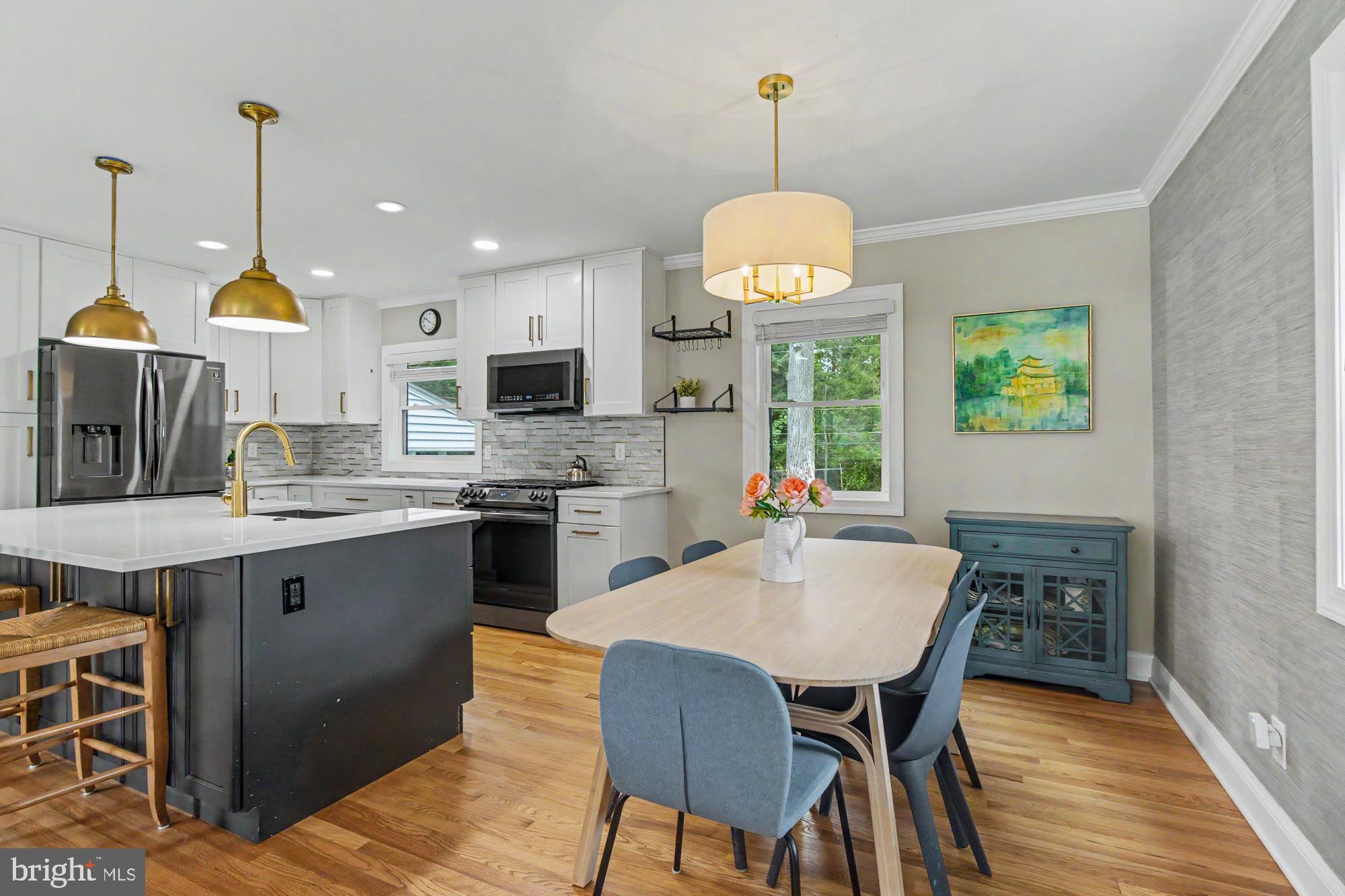 218 Felton Road Lutherville-Timonium, MD 21093 - Photo 19 of 55 Hardwood floors continue into the dining area