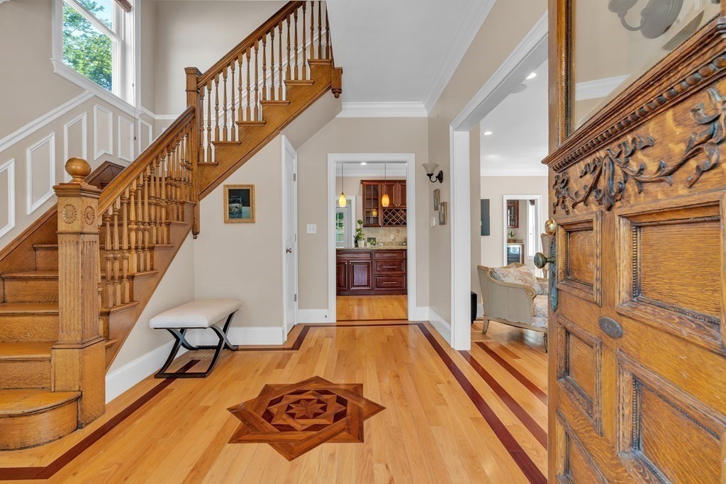 138 Webster Street Needham, MA 02494 - Photo 3 of 29 a view of entryway and hall with wooden floor