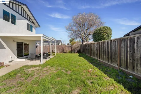 a view of a backyard with a garden