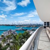 a view of a lake with outdoor space