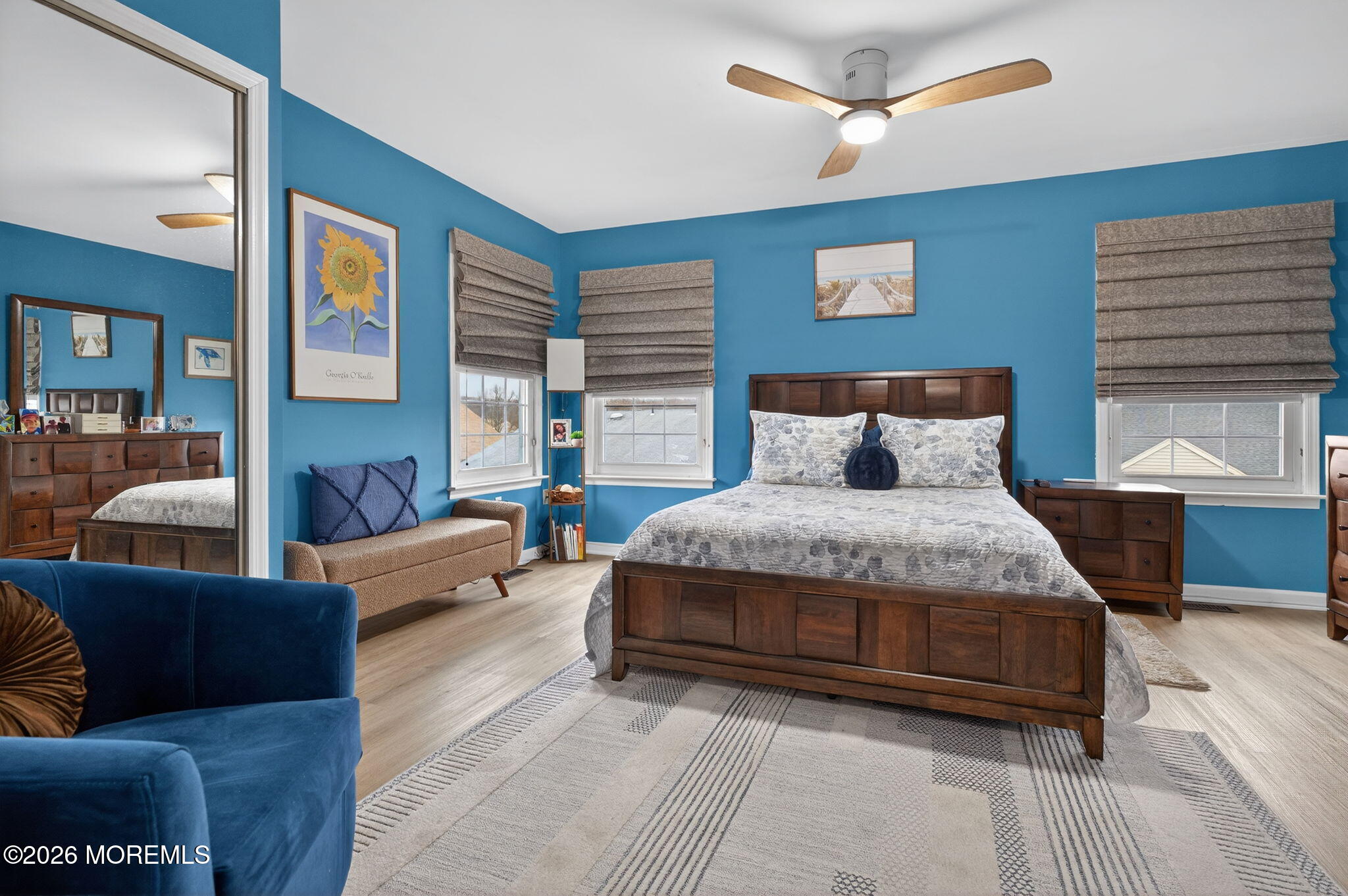 5 Scarborough Road, Unit D Monroe Township, NJ 08831 - Photo 11 of 28 a bedroom with a large bed and a couch