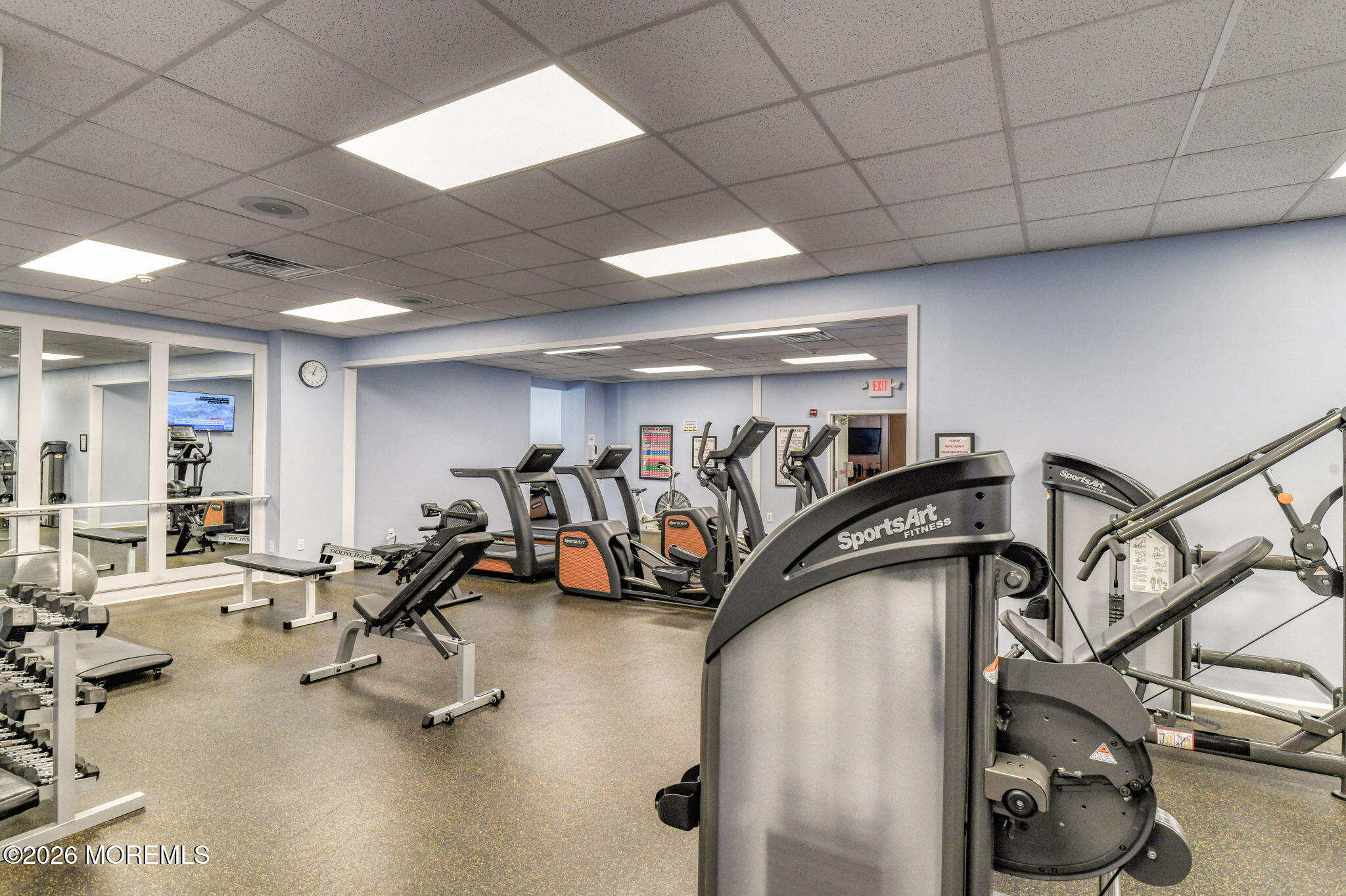 5 Scarborough Road, Unit D Monroe Township, NJ 08831 - Photo 24 of 28 a view of a room with gym equipment