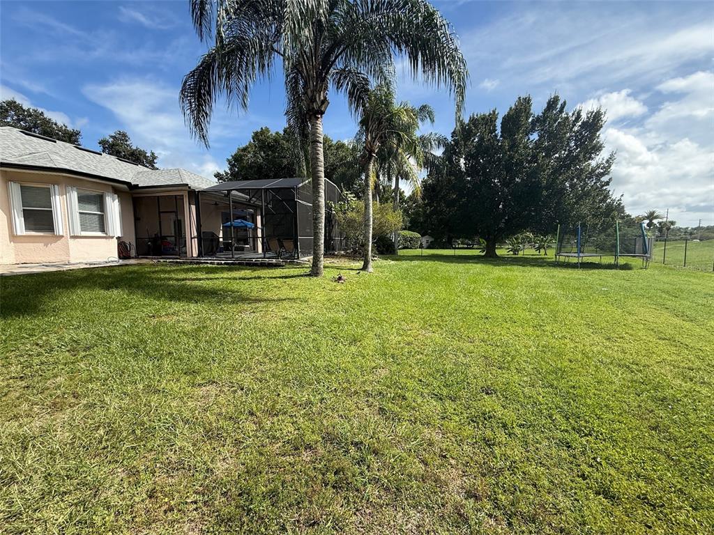 5690 Merlin Way St. Cloud, FL 34772 - Photo 41 of 46 a view of a house with a big yard and palm trees