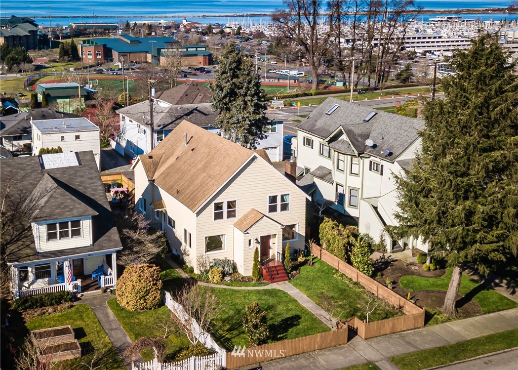 1908 Rucker Avenue Everett, WA 98201 - Photo 17 of 36 an aerial view of residential houses with outdoor space