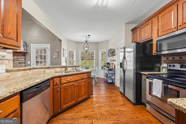 a view of a hallway with entryway