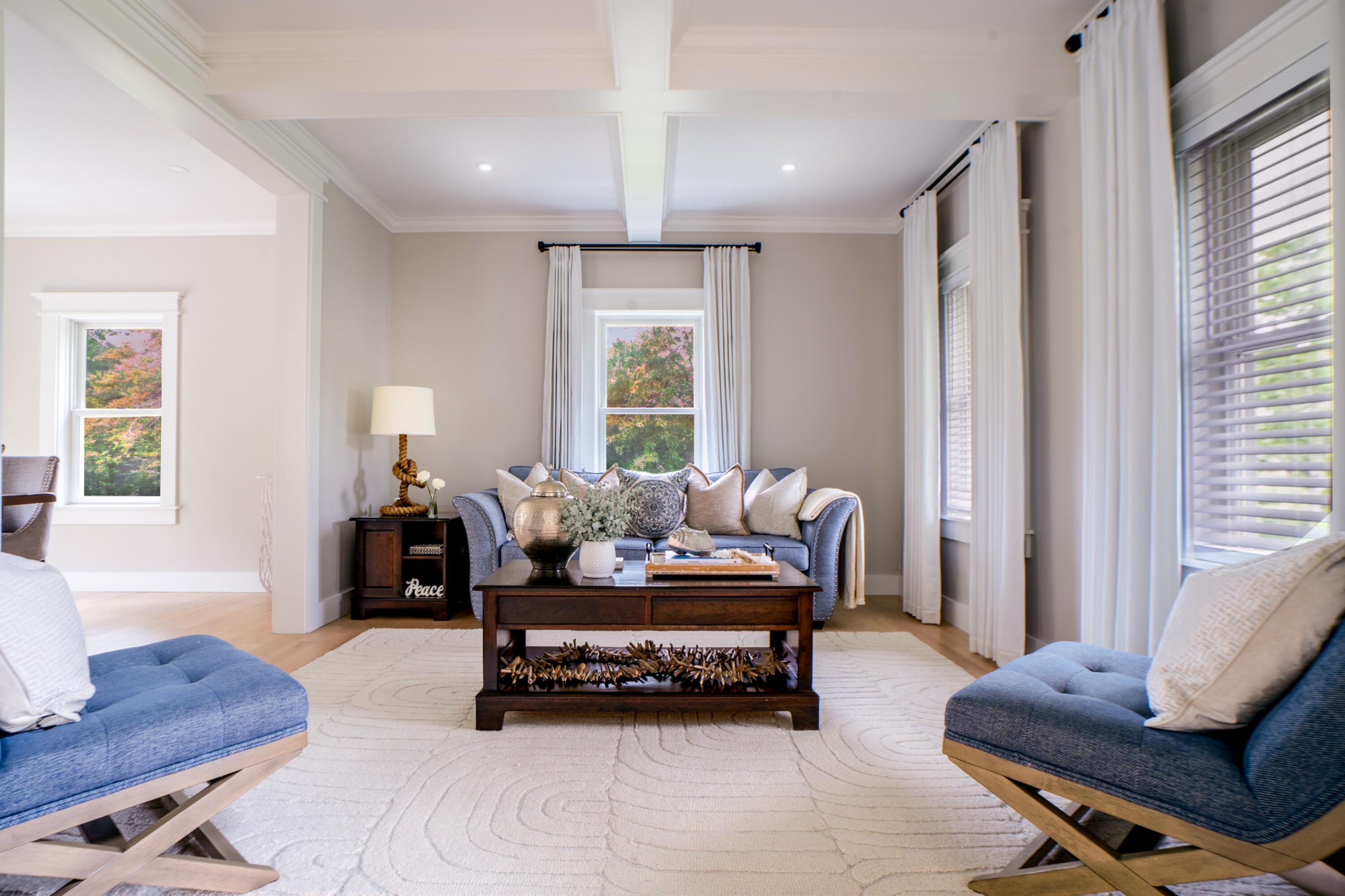29 Summerwind Lane Centerville, MA 02632 - Photo 23 of 95 Living Room with Coffered Ceilings
