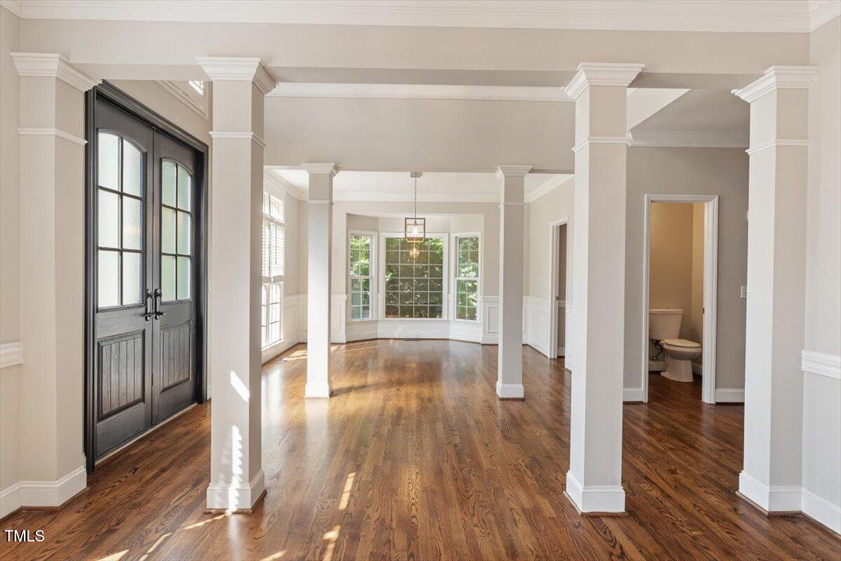 1913 Katesbridge Lane Raleigh, NC 27614 - Photo 12 of 38 a view of gallery with wooden floor