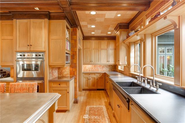 a front view of a house with wooden floor