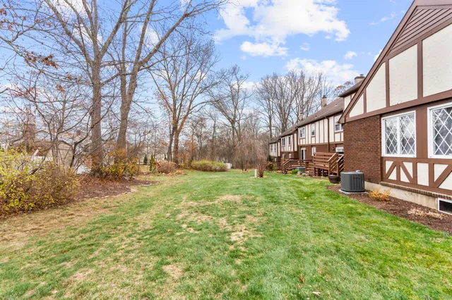 a view of outdoor space with a garden