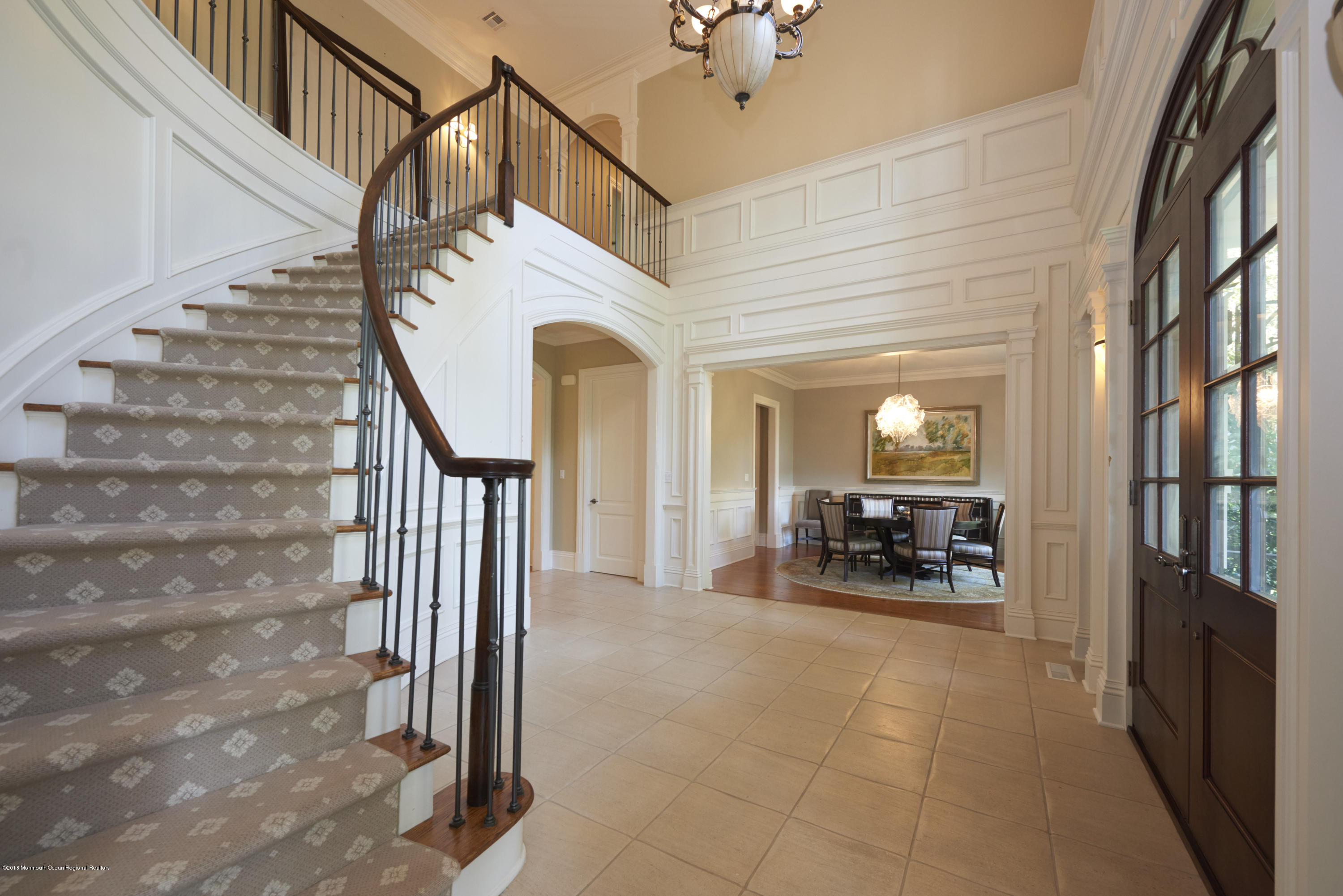 6 Willowbrook Road Rumson, NJ 07760 - Photo 5 of 33 a view of front door with dining room and stairs