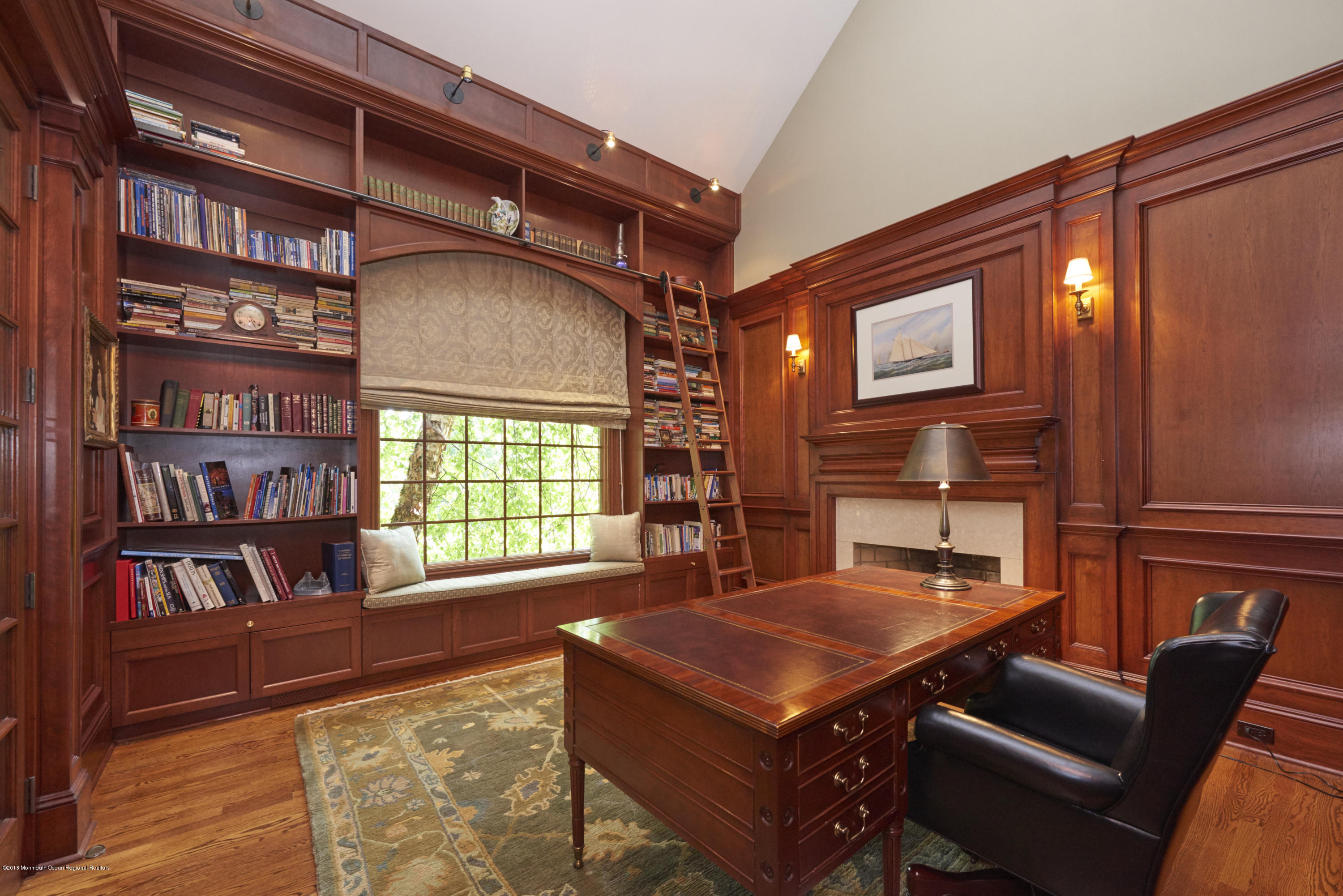 6 Willowbrook Road Rumson, NJ 07760 - Photo 8 of 33 a living room with furniture a flat screen tv and bookshelf