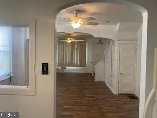 a kitchen with a stove and a cabinet