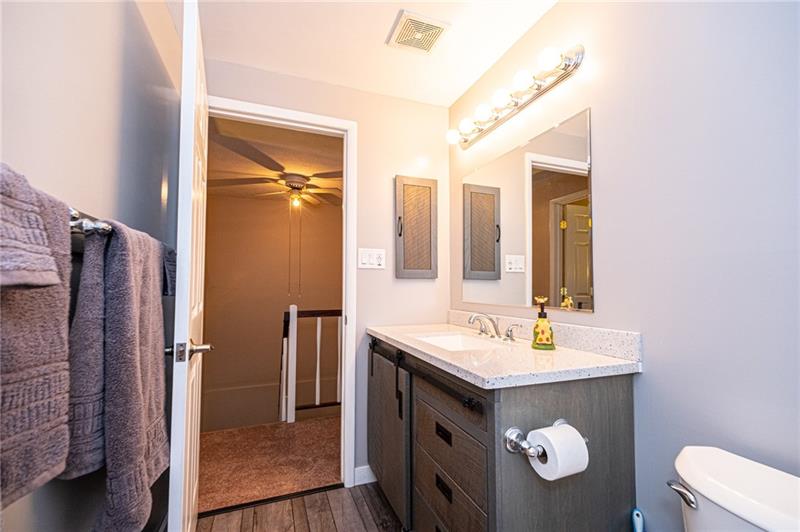 2531 Hunting Ridge Trail Bridgeville, PA 15017 - Photo 20 of 24 Alternate view of main bathroom with life force water resistent flooring.