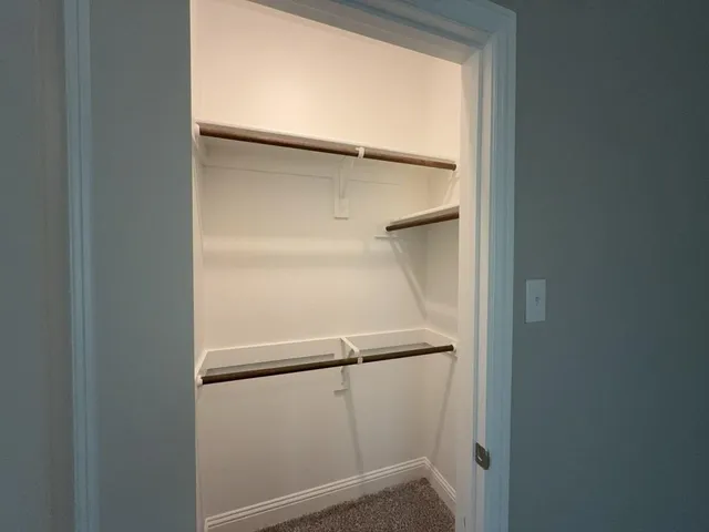 a close view of closet