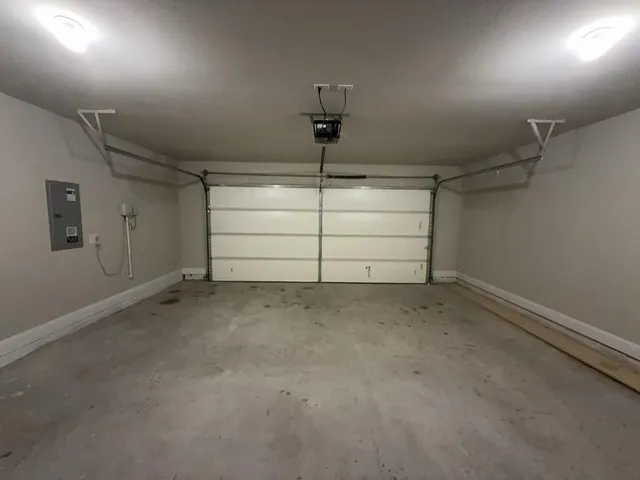a view of a garage