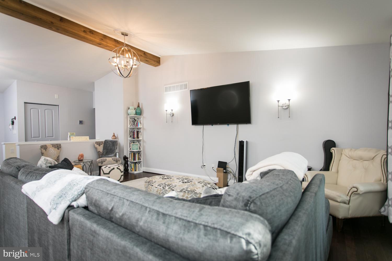 3309 Kenjac Road Baltimore, MD 21244 - Photo 5 of 42 High Ceilings with Exposed Wood Beams