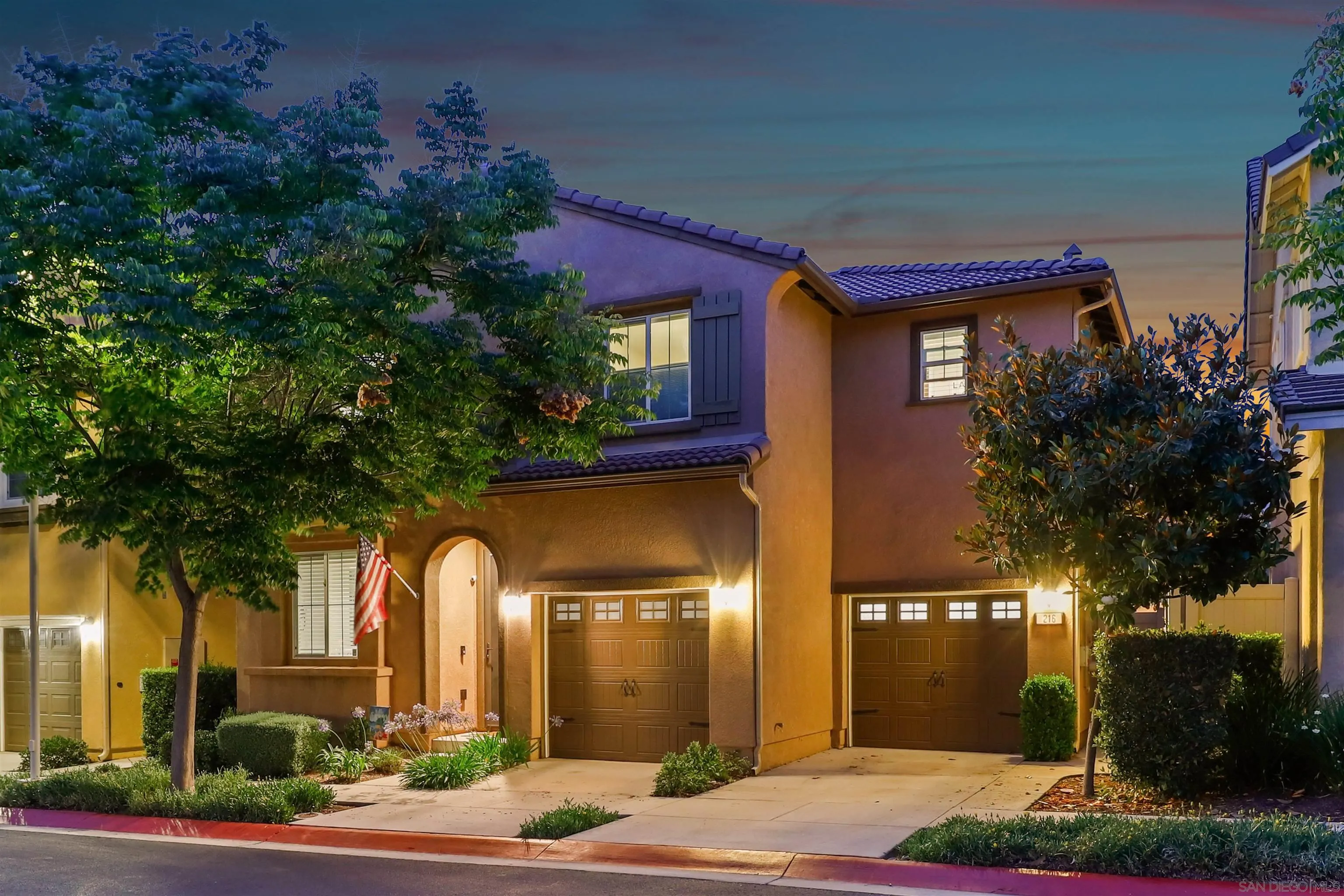 a front view of a house