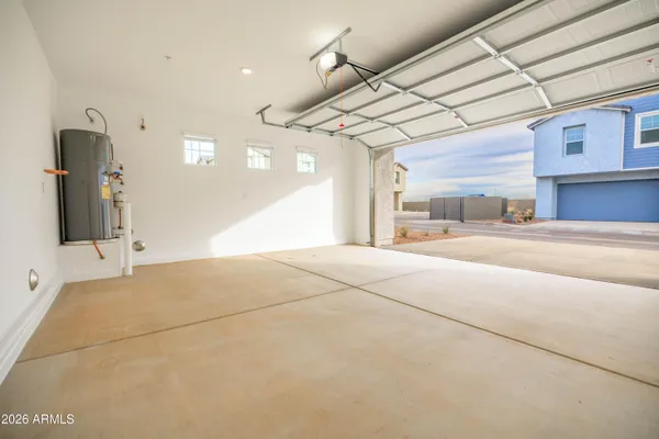 a view of a house with a garage