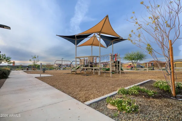 a view of a garden and pathway