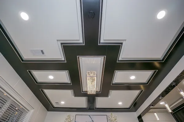 a front view of a house with a hallway