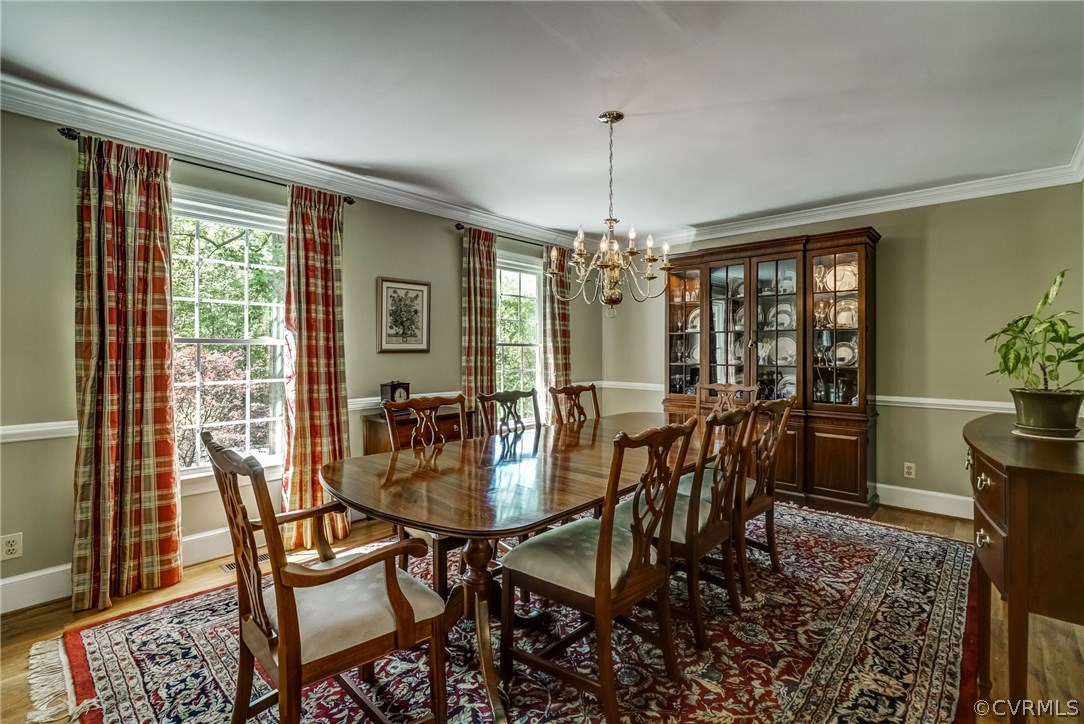 2021 Thornleigh Road Midlothian, VA 23113 - Photo 8 of 49 a view of a dining room with furniture window and outside view