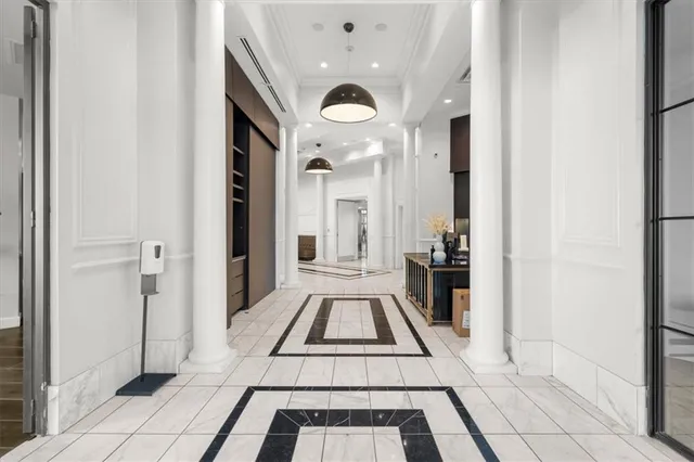 a view of a entryway