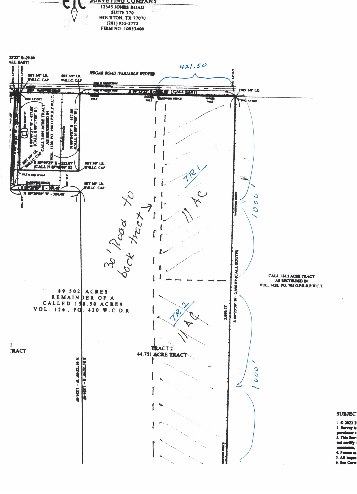 1 Hegar Road Hockley, TX 77447 - Photo 9 of 9 PROPOSED DIVISION