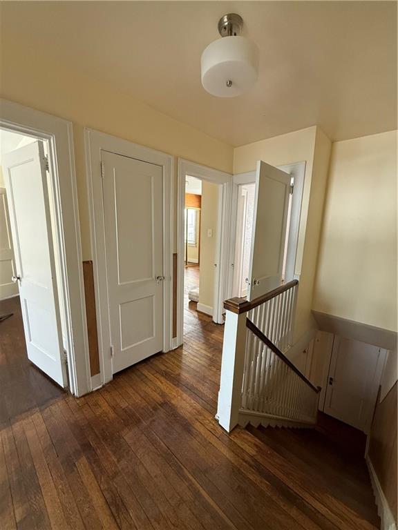2332 Sherbrook Street Pittsburgh, PA 15217 - Photo 16 of 40 a view of a hallway with wooden floor and staircase
