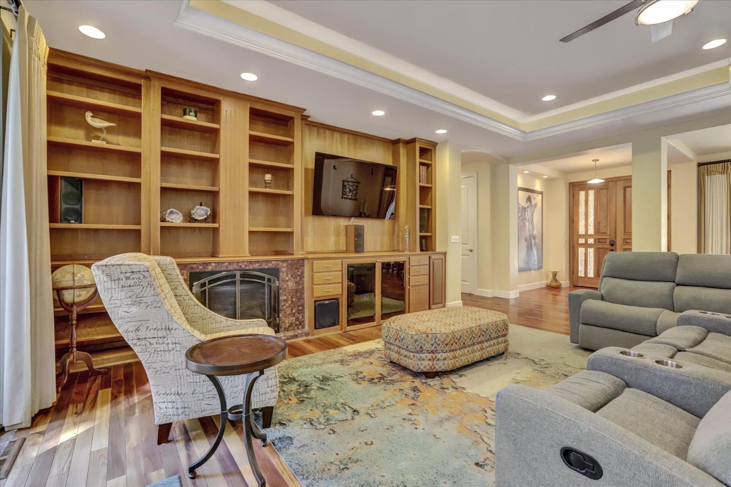10973 Scotts Flat Dam Road Nevada City, CA 95959 - Photo 12 of 91 a living room with furniture and a flat screen tv