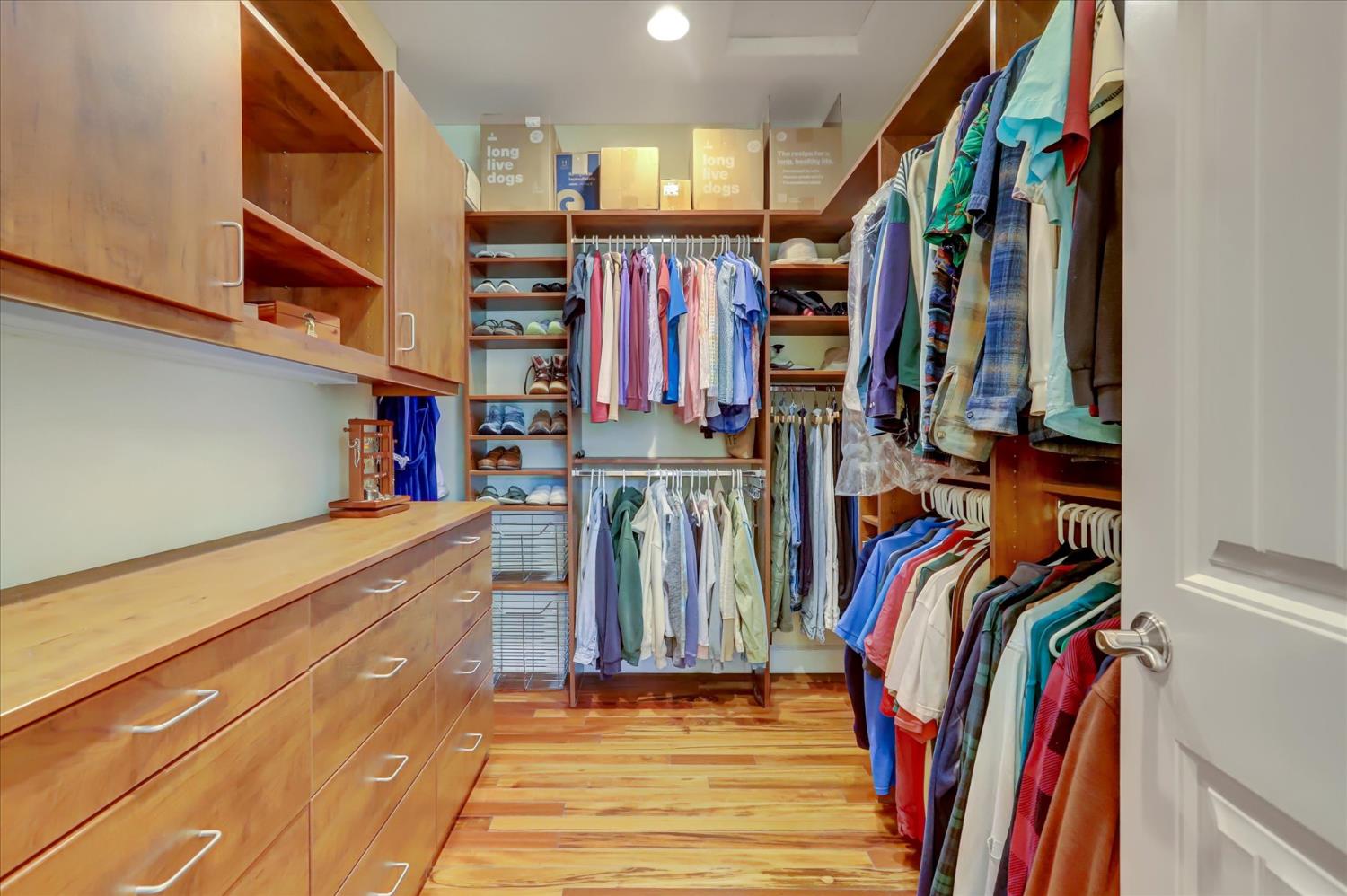 10973 Scotts Flat Dam Road Nevada City, CA 95959 - Photo 42 of 91 a view of walk in closet with clothes and shoes