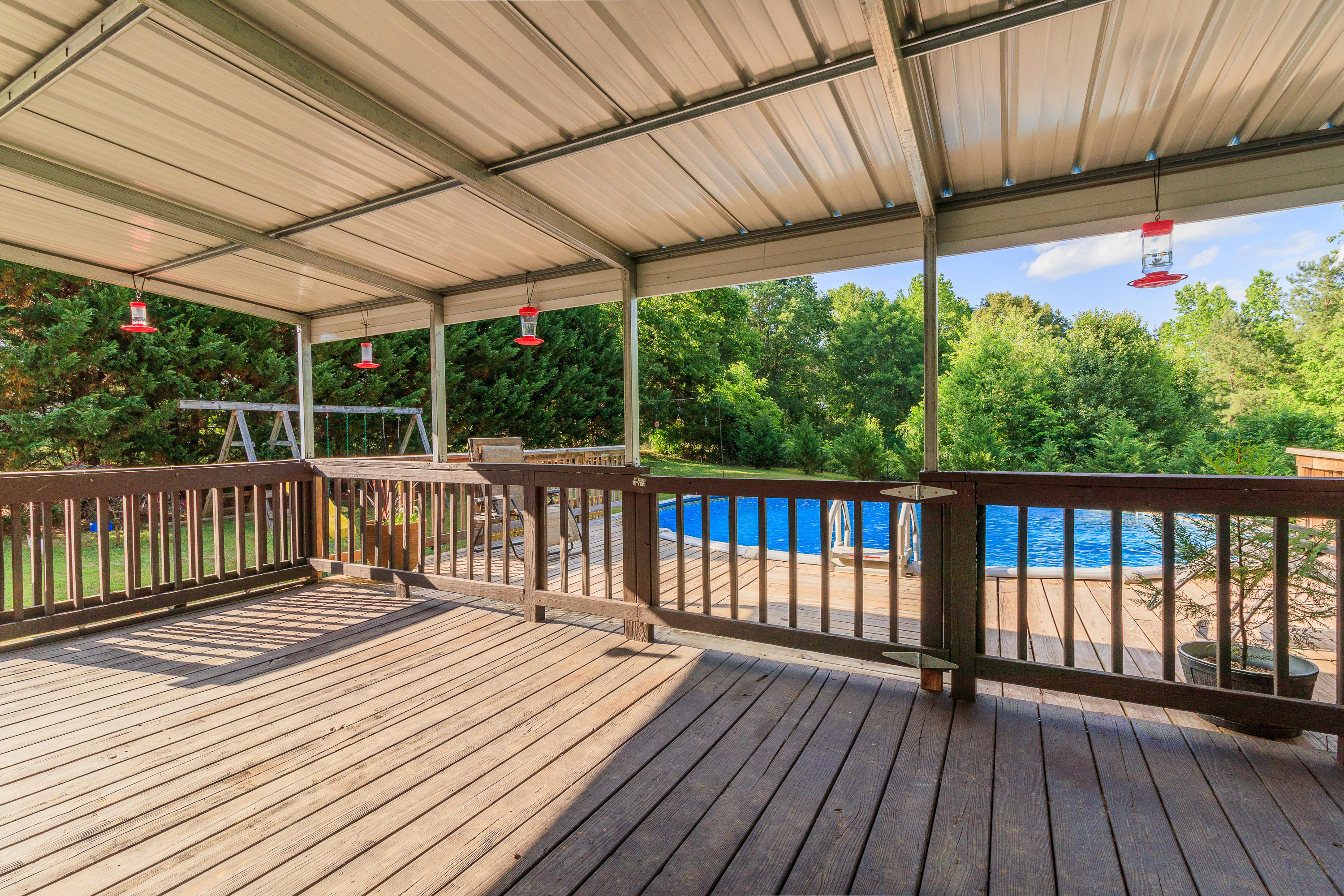 71 Earl Garner Road Ringgold, GA 30736 - Photo 32 of 40 Great Covered Deck Overlooks Pool