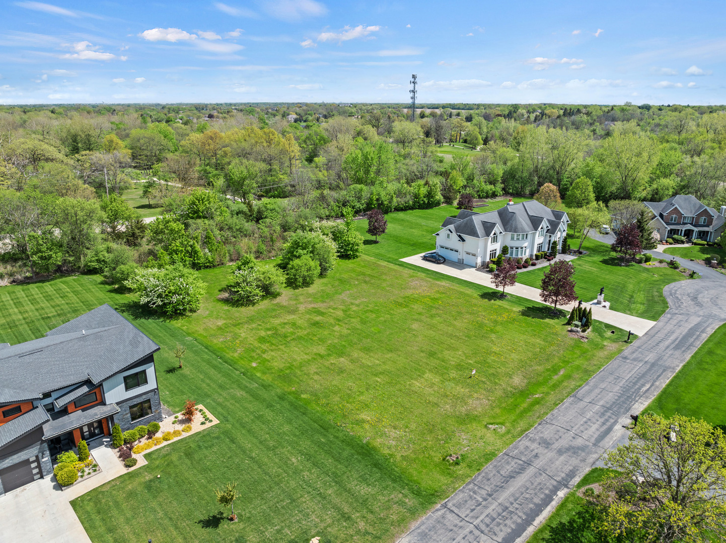 4N707 White Oak Lane Wayne, IL 60184 - Photo 2 of 5 an aerial view of a house with a yard