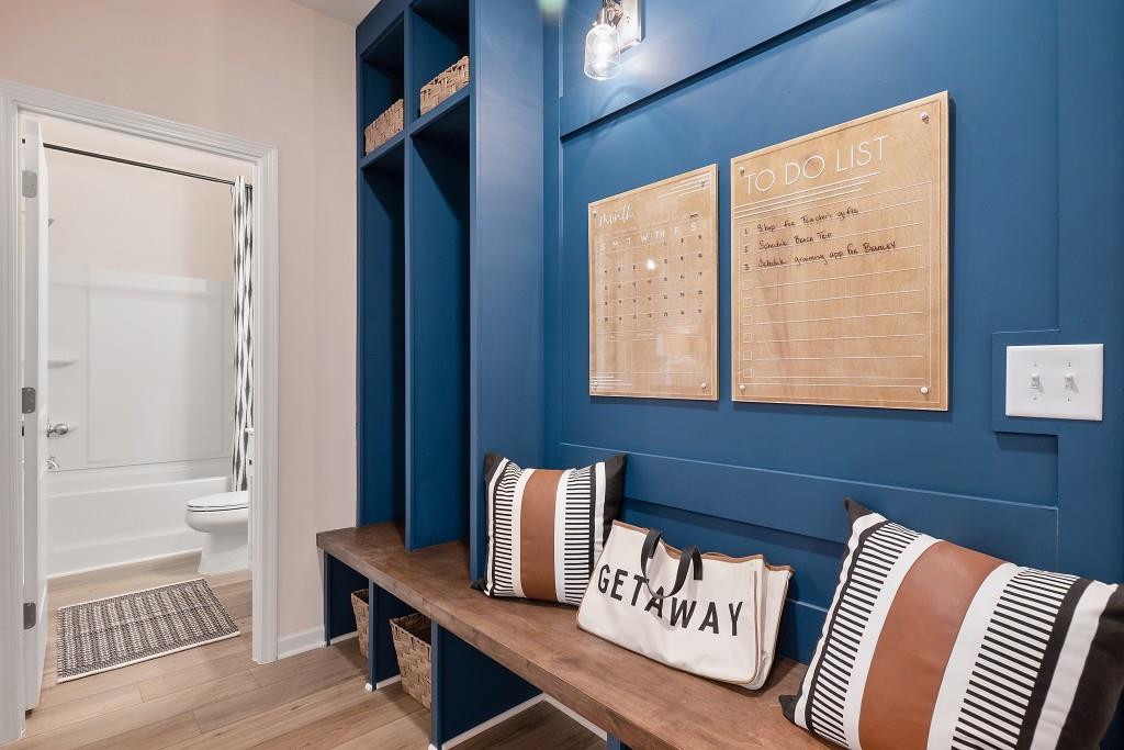 57 Scout Way Newnan, GA 30263 - Photo 11 of 37 a view of a balcony with wooden floor