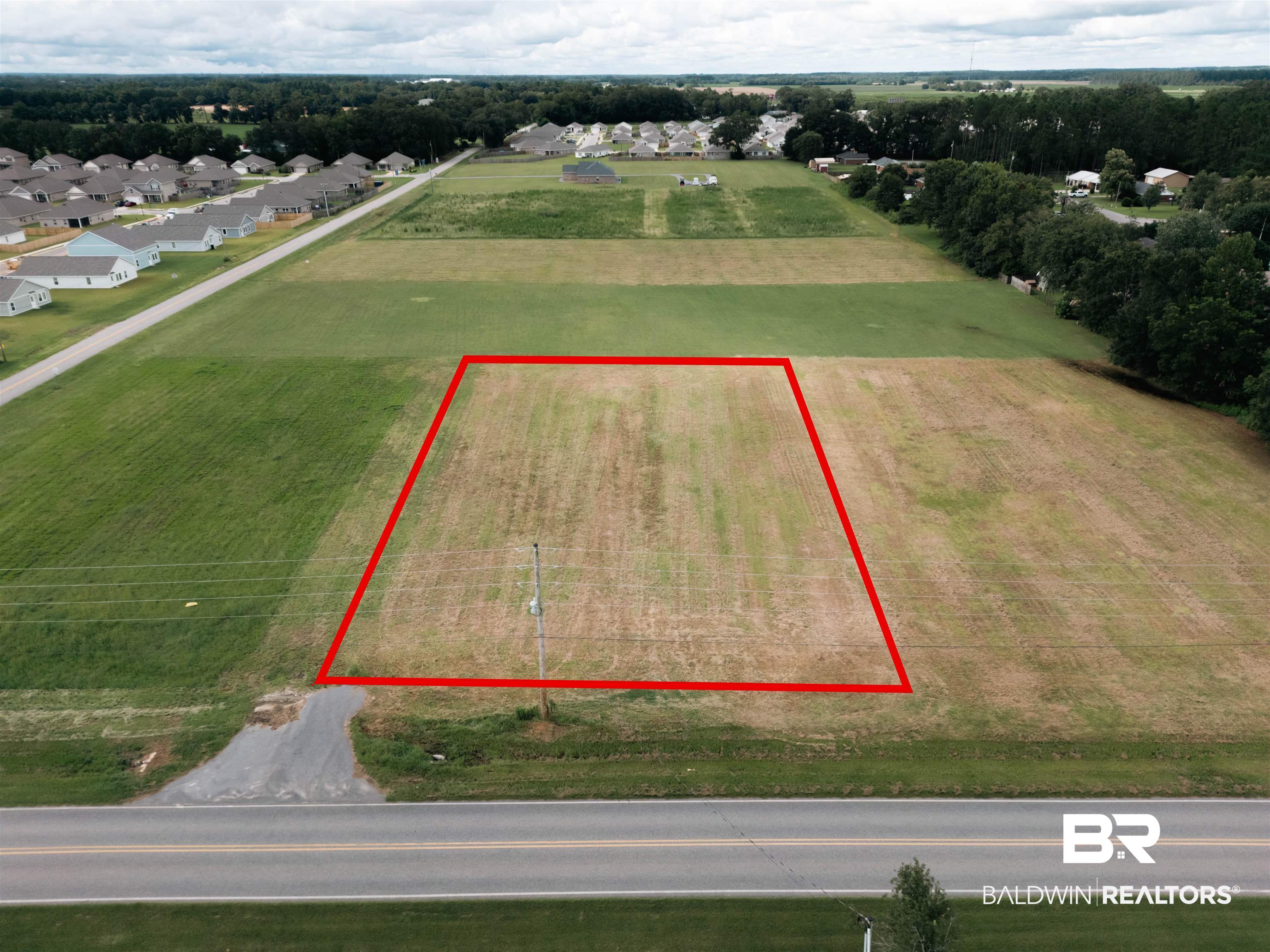 17127 East Thompson Road Robertsdale, AL 36567 - Photo 6 of 20 View of property location featuring property parcel outlined