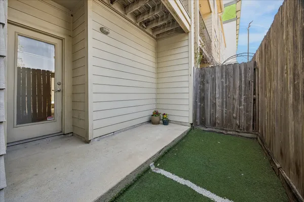 a view of backyard with cabin