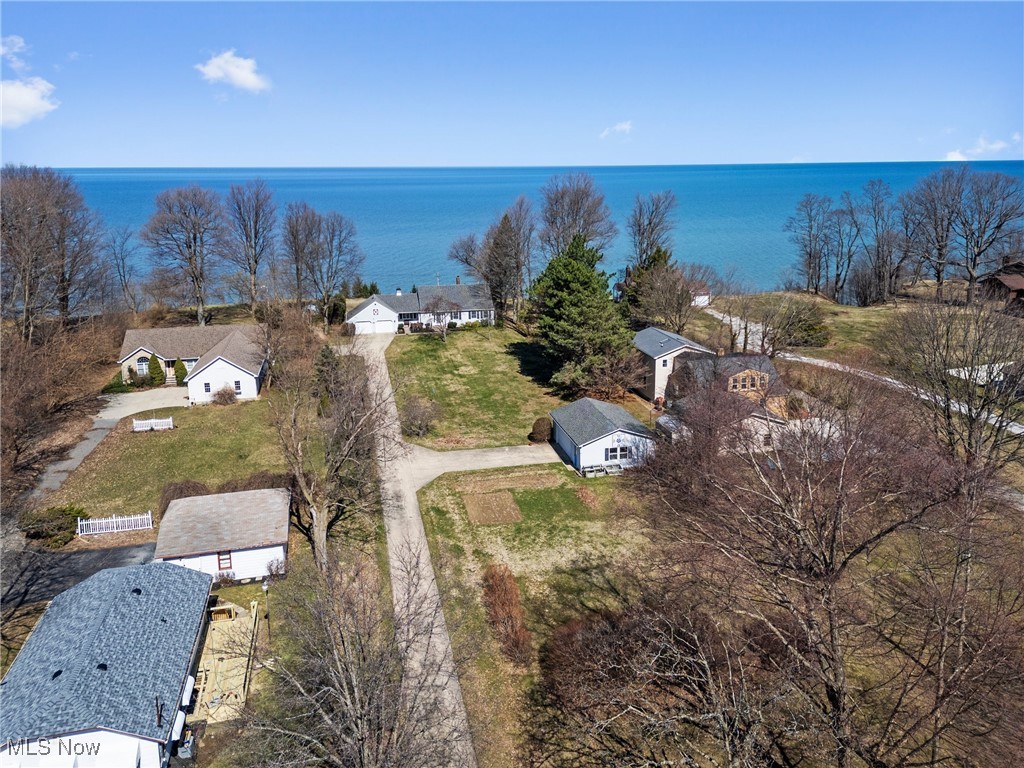 1122 Lake Road Conneaut, OH 44030 - Photo 7 of 50 Birds eye view of property with a water view