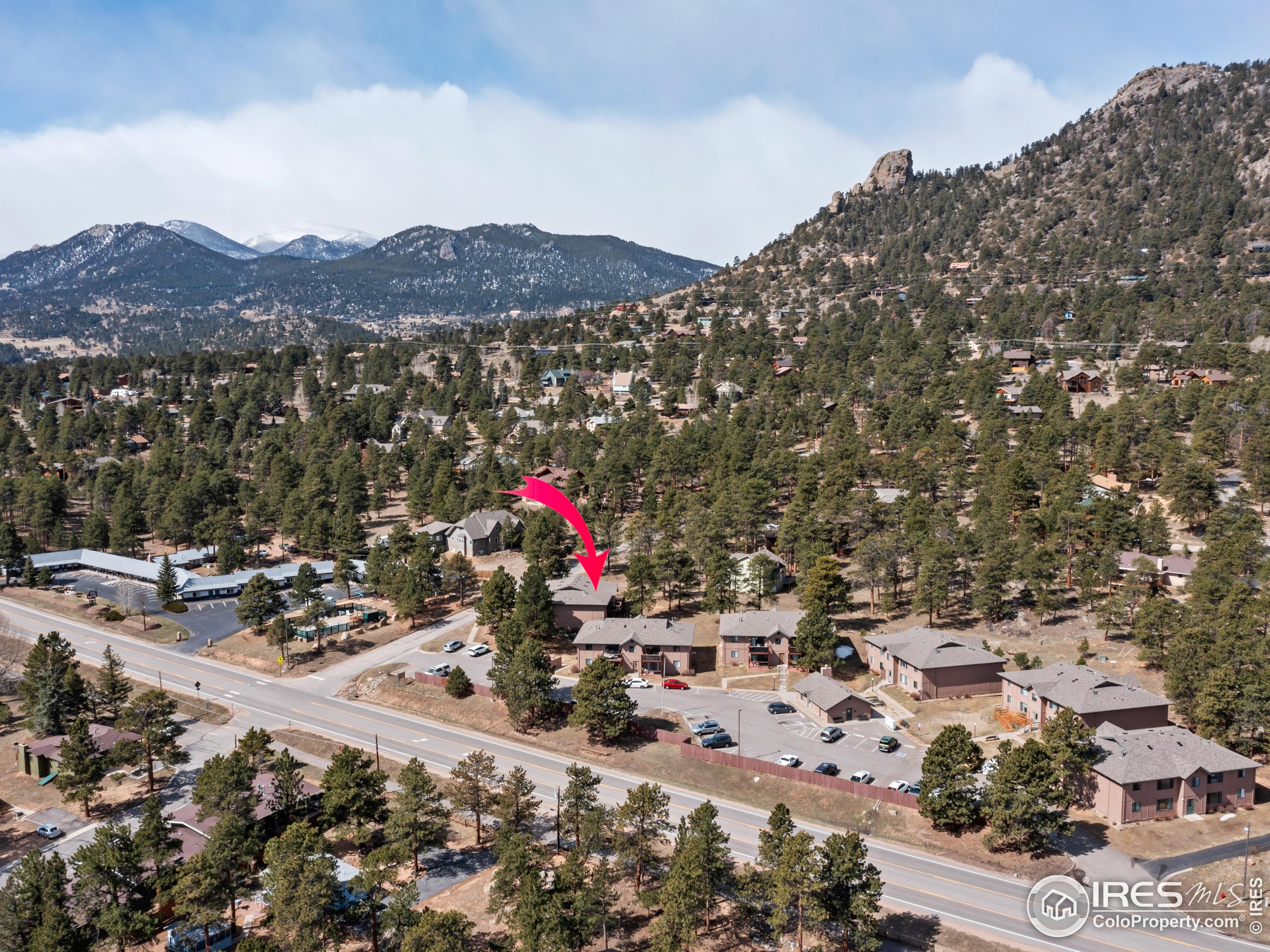 1155 South St Vrain Avenue, Unit 13 Estes Park, CO 80517 - Photo 14 of 18 a view of a city and mountain