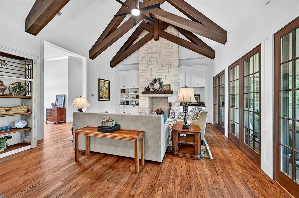 1770 Durning Road Van Alstyne, TX 75495 - Photo 22 of 40 a living room with furniture and a wooden floor