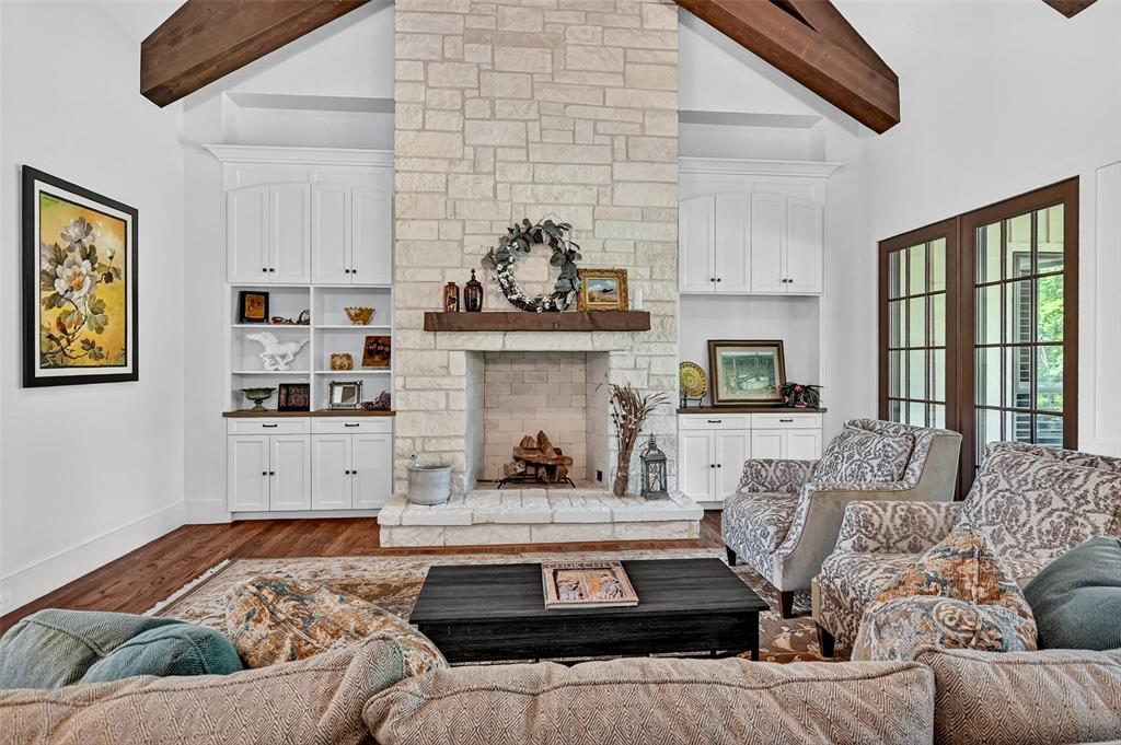 1770 Durning Road Van Alstyne, TX 75495 - Photo 24 of 40 a living room with furniture and a fireplace