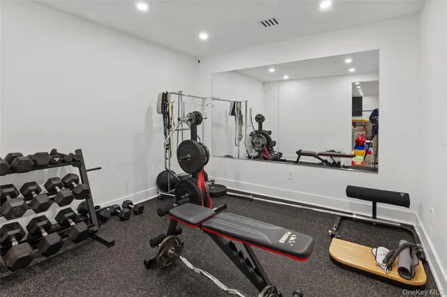 a view of balcony with furniture