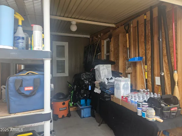 a view of storage and utility room