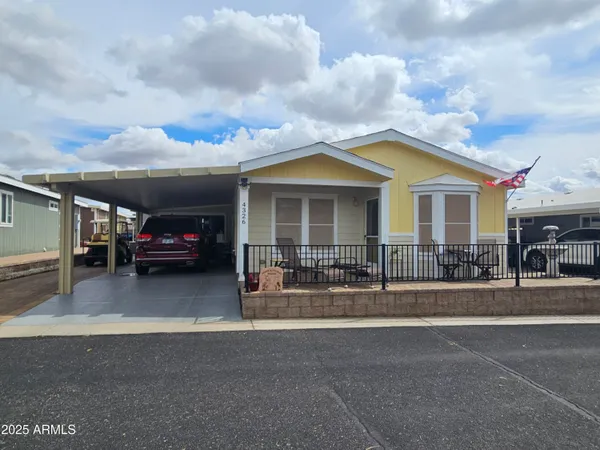 a car parked in front of a house