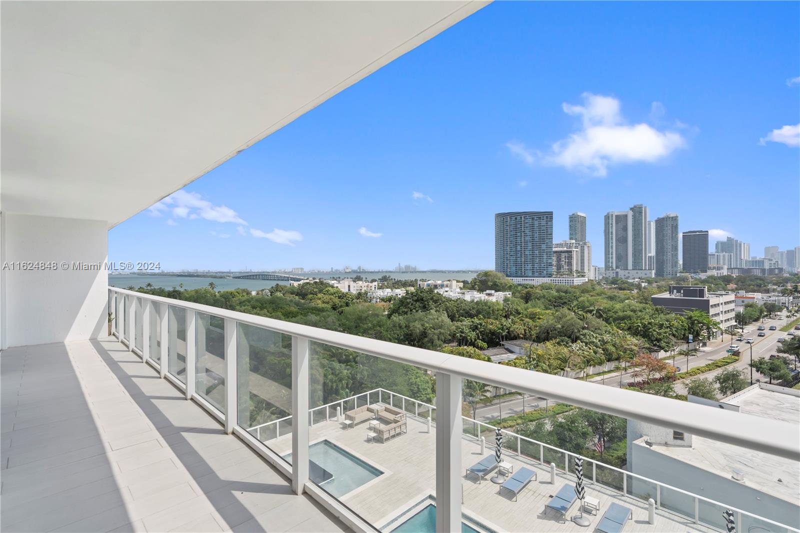 4250 Biscayne Boulevard, Unit 1018 Miami, FL 33137 - Photo 6 of 54 a view of a balcony with an outdoor space
