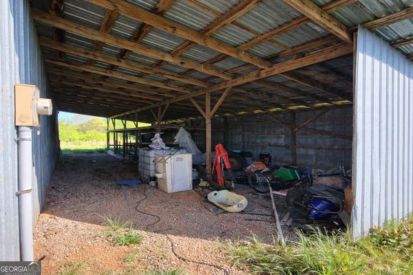 a view of a storage room