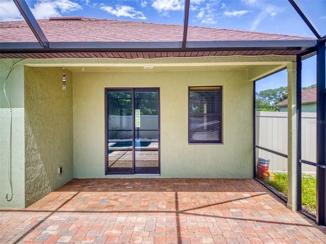 a house view with a outdoor space