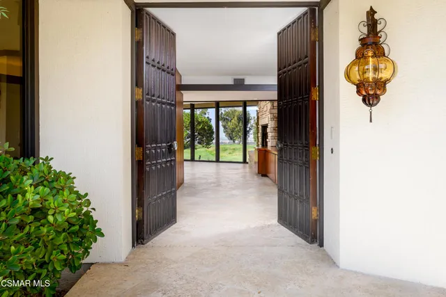 a view of front door