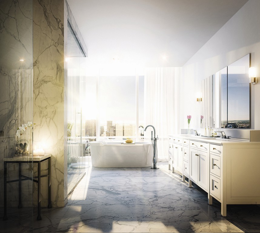 1 Franklin Street, Unit PH 2D Boston, MA 02110 - Photo 8 of 26 a large white kitchen with a large window