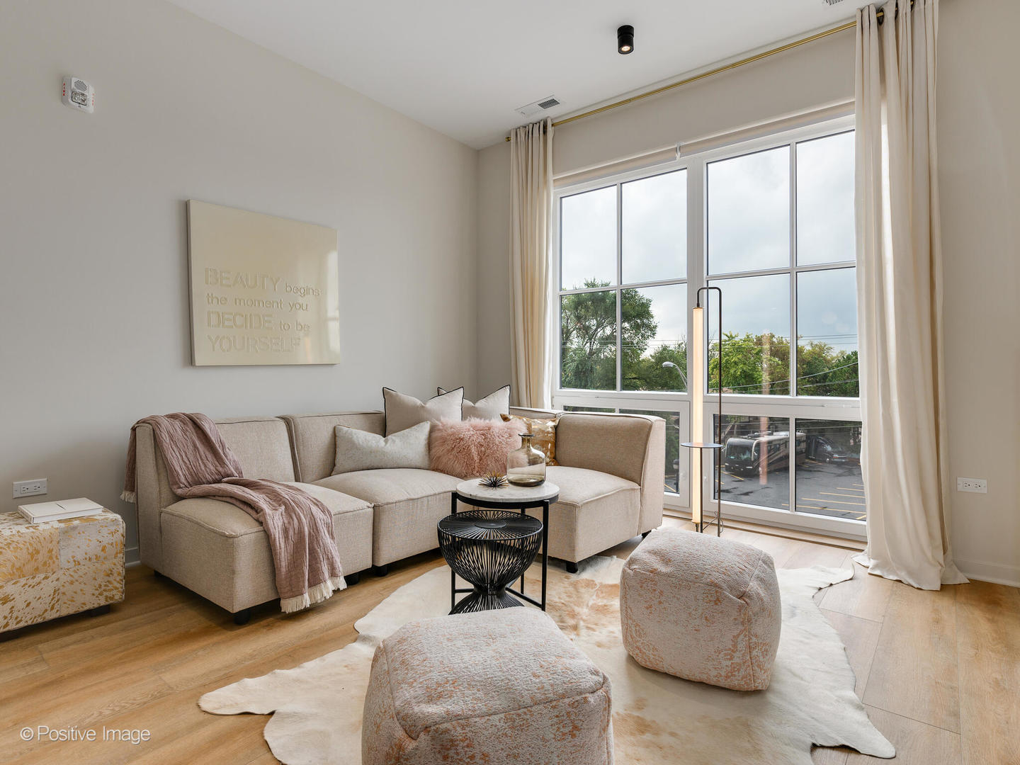 2811 Thatcher Avenue, Unit 301 River Grove, IL 60171 - Photo 10 of 44 a living room with furniture and a large window
