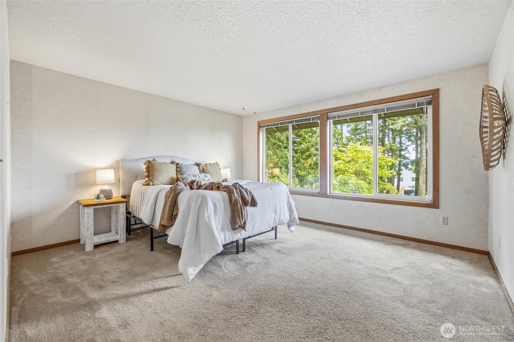 601 Clark Road Bellingham, WA 98225 - Photo 17 of 38 a bed room with a bed and a large window