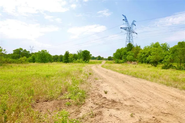 a view of a green field with lots of green space